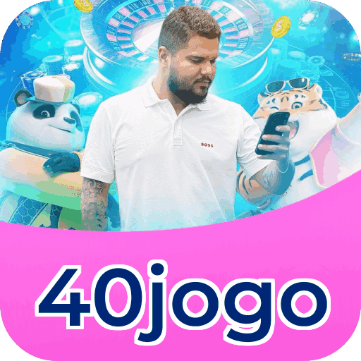 Interface do aplicativo 40jogo mostrando jogos disponíveis no iOS e Android